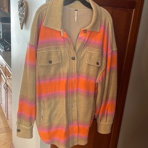 Like new Free People jacket size (big) medium so cozy!